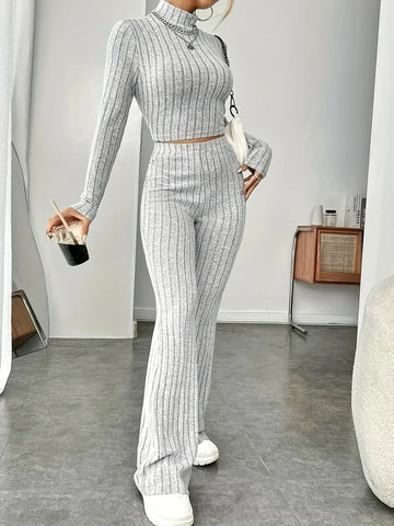 Women Tracksuit Long Sleeve Vintage Sweater