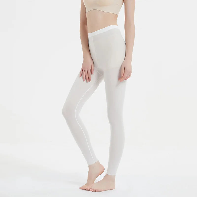 Seamless Ice Silk Leggings Pants For Women