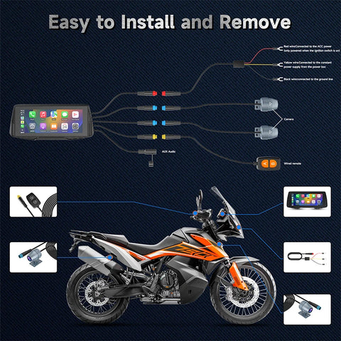 Dual Cameras Loop Recording Tire Pressure Monitoring