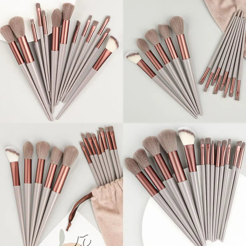 13Pcs Soft Fluffy Makeup Brushes Set