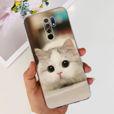 For Xiaomi Redmi 9 Prime Case Fashion Marble Soft Silicone Transparent Phone Back Cover For Xiaomi Redmi 9 Bumper on Redmi9 Capa