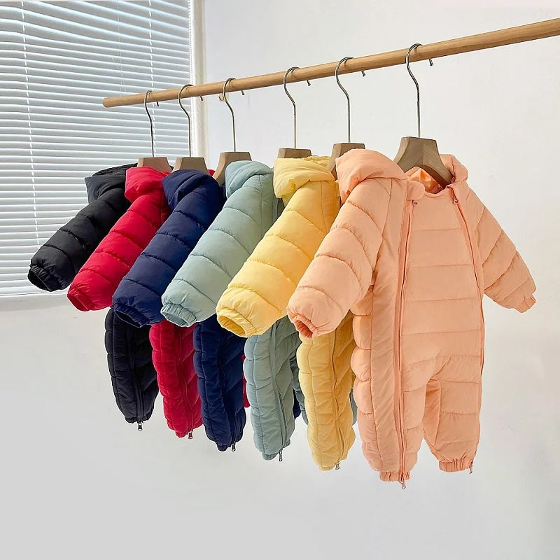 Baby jumpsuit winter cotton jacket