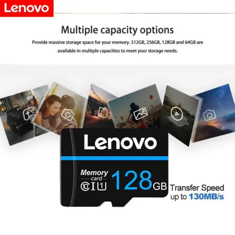 Lenovo 2TB Class 10 Memory Card 512GB SD Card 256GB Micro TF SD Card 128GB TF Flash Memory Card 1TB For Phone Camera Drone