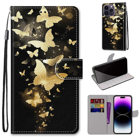 Flower Pattern Flip Case For Samsung Galaxy