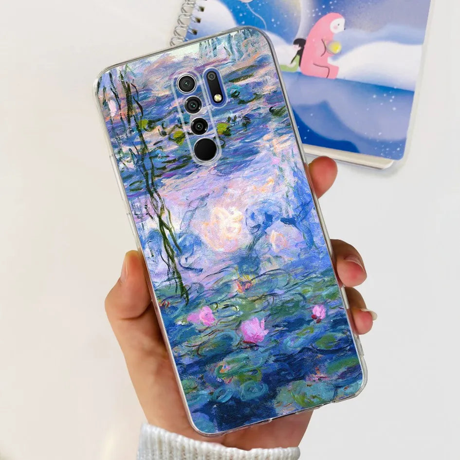 For Xiaomi Redmi 9 Prime Case Fashion Marble Soft Silicone Transparent Phone Back Cover For Xiaomi Redmi 9 Bumper on Redmi9 Capa