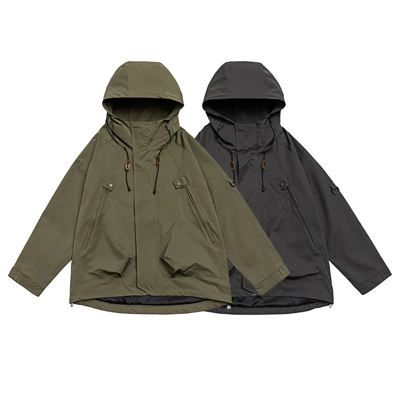 Spring Japanese Hooded Jacket For Men And Women