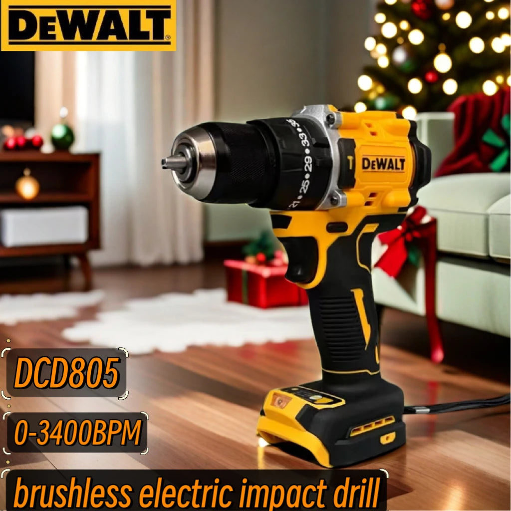 DEWALT DCD 805 Screwdriver 20v Brushless Drill Rechargeable Lithium Battery Impact Drill Electric Drill Driver Power Tools