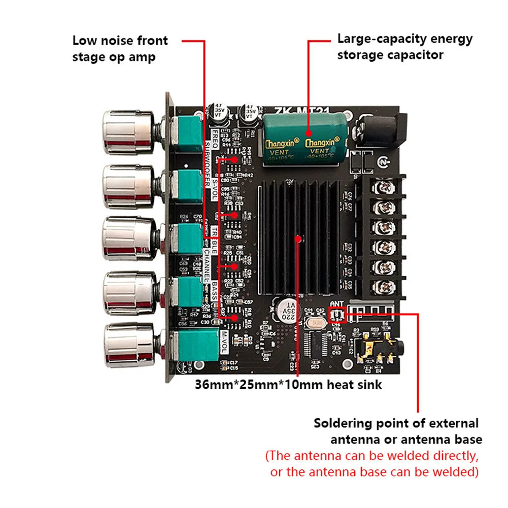 Channel Subwoofer Digital Power Amplifier Board