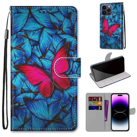 Flower Pattern Flip Case For Xiaomi