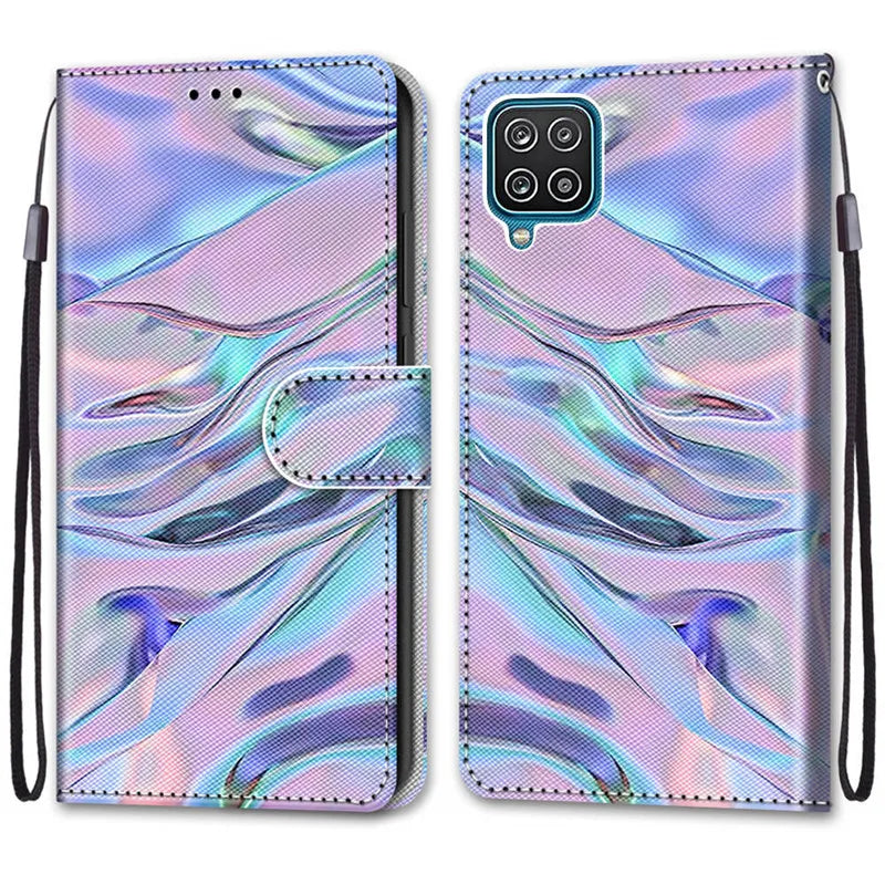 Flower Pattern Flip Case For Samsung Galaxy