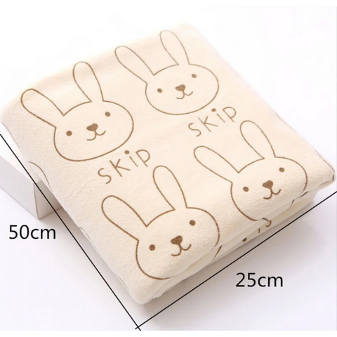 Rabbit Soft Microfiber Baby Infant Newborn Washcloth Bath Towel Feeding Cloth Baby Bath Children's Towel Baby Towel