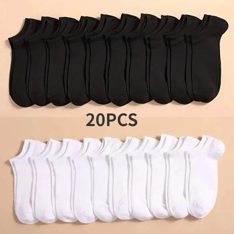 10 Pairs Women/Men Boat Socks