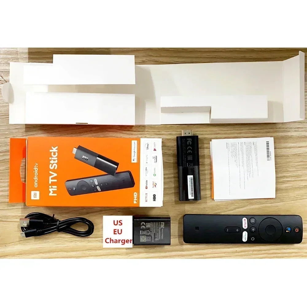 Xiaomi Mi TV Stick Global Version 1080P Android TV 9.0 HDR 1GB RAM 8GB ROM Portable Mini TV Dongle Wifi Google Assistant