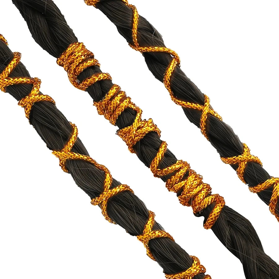 6Pcs/lot 90cm/Piece 1mm Thin Metal Color Plastic Hair Ties Dreadlocks Braided Rock Cool Girls Hair Aceessories For Women Styling