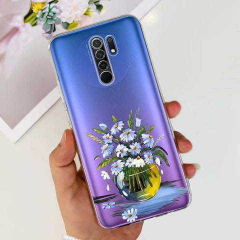 For Xiaomi Redmi 9 Prime Case Fashion Marble Soft Silicone Transparent Phone Back Cover For Xiaomi Redmi 9 Bumper on Redmi9 Capa