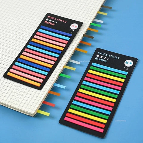 Colorful Transparent Sticky Notes Self -Adhesive Book Marker Stickers Annotation Tab Paper Stationery Office Supplies Stationery