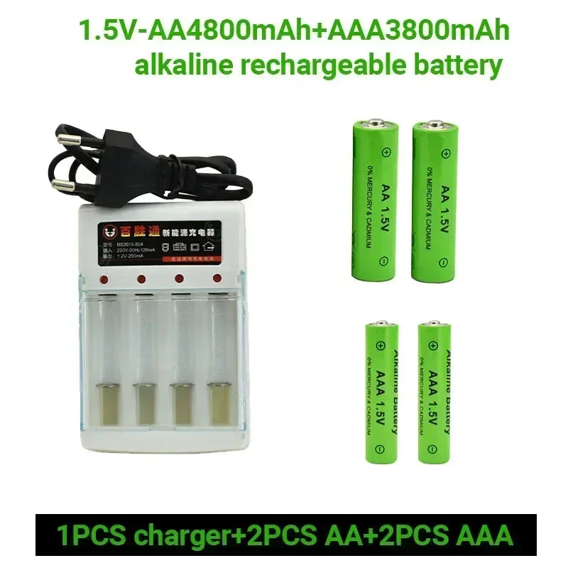 100% Original 1.5V Rechargeable Alkaline Battery