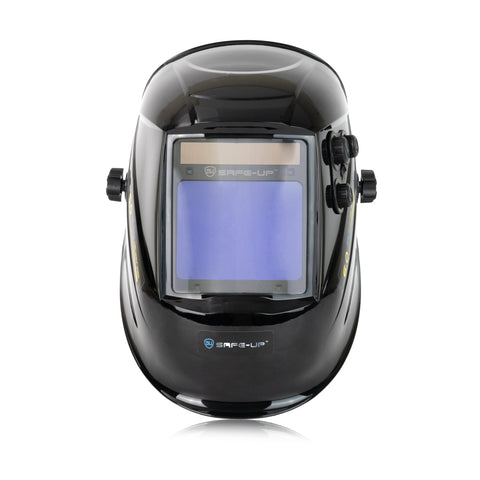 SAFEUP 100*97 MM Viewing Size MIG MAG TIG TRUE Color 4 Sensors Solar Cell Powered Auto Darkening Welding Helmet Mask