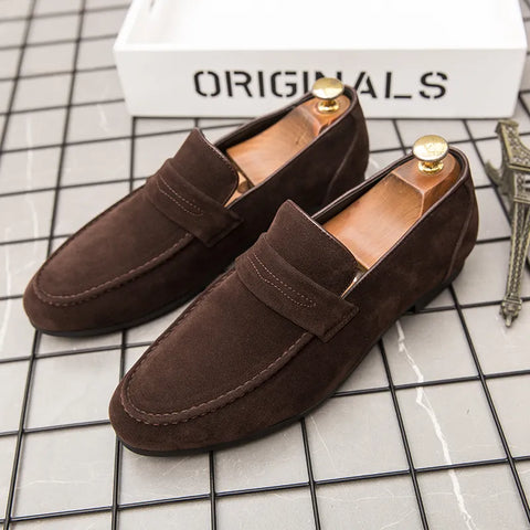 Summer brown Men Loafers shoes