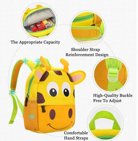 Neoprene School Bag Kindergarten Cartoon Bag