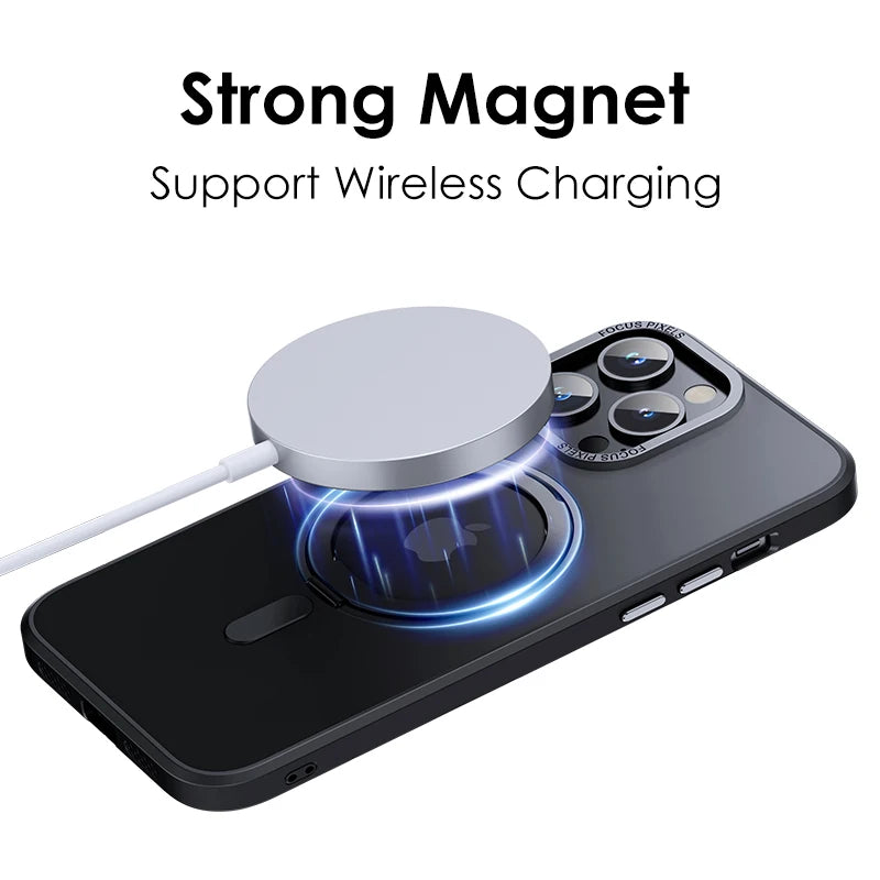 Magnetic 360°Rotation Stand Phone Case For iphone 11 12 13 14 15 Pro Max 15Plus With Ring Holder