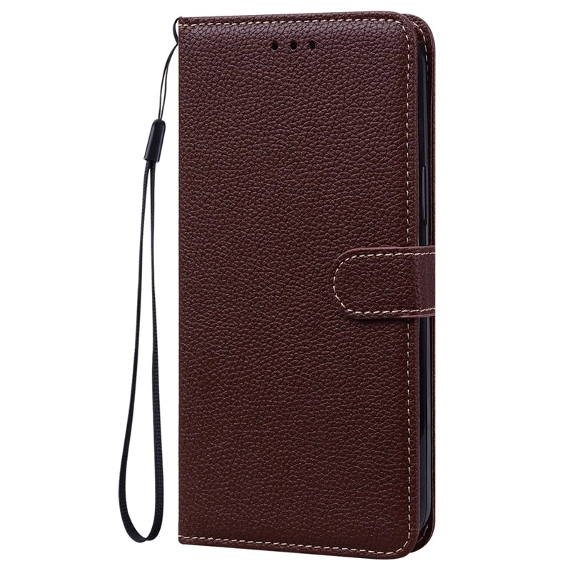 Flip Case for Samsung Galaxy S22 S21 S20 S10 S9 S8 Plus Lychee Pattern PU Leather Wallet Case for Galaxy S20FE S21FE S22 Ultra