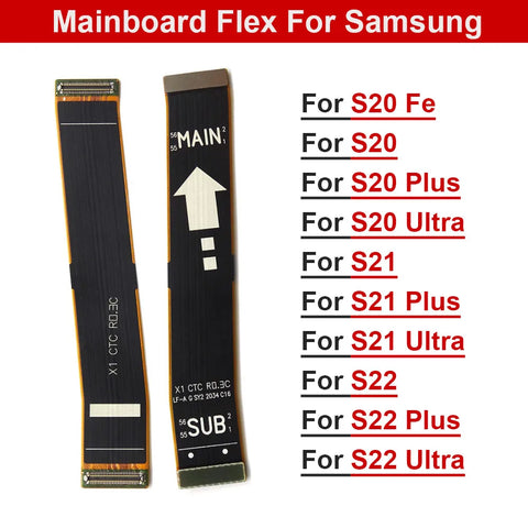 For Samsung S20 Fe S21 Plus S22 Ultra Main Board Motherboard Connector Flex Cable Replacement