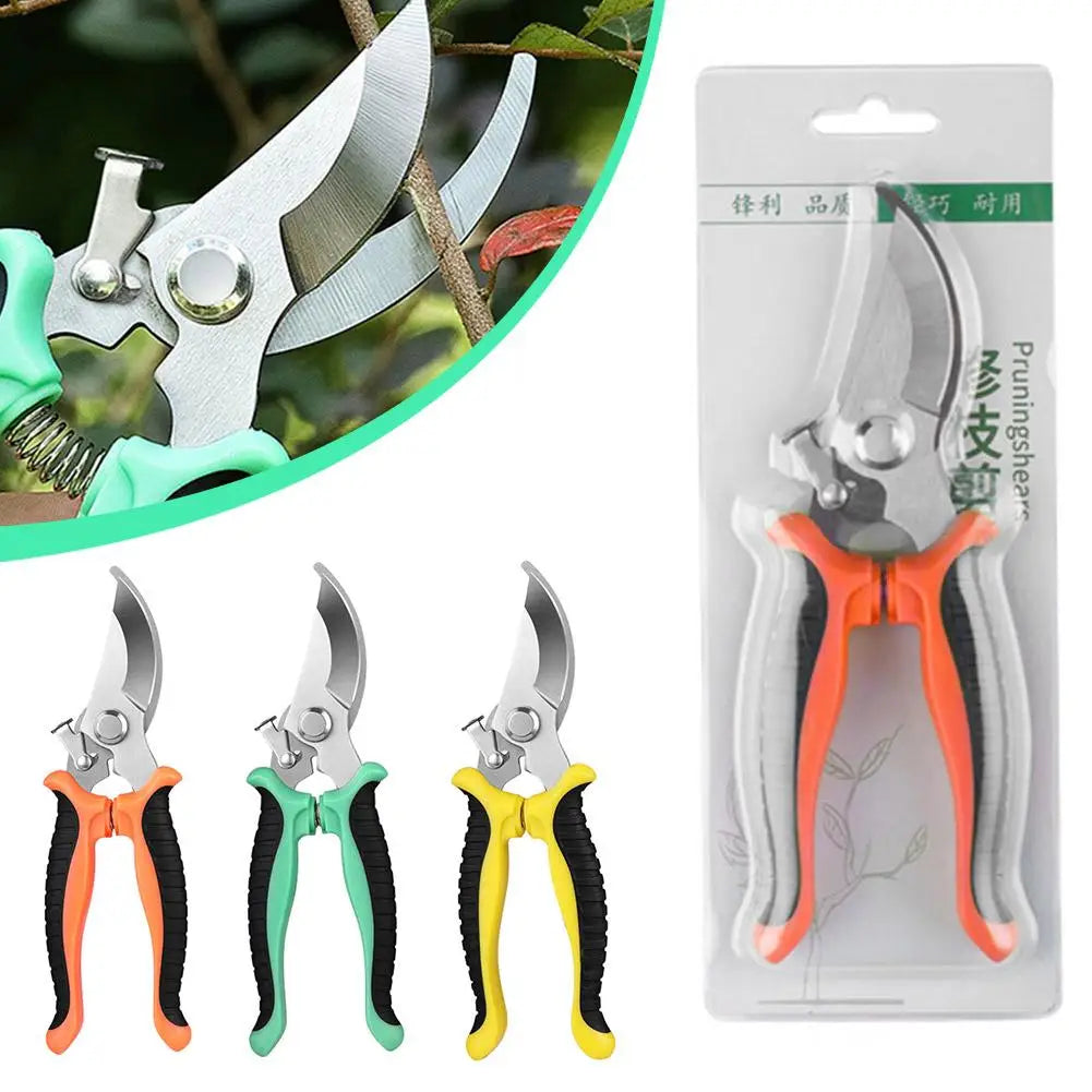 Pruning Shear Garden Fruit Tree Flower Pruning Scissors Supplies Household Stainless Shears Multifunctional Sharp Branch Pruner