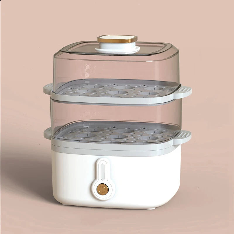 Two-layer Transparent Food Dumplings Household Pan