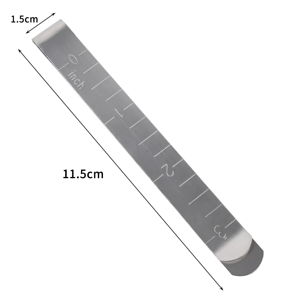 Stainless Steel Sewing Clips Measurement Ruler Marking Sewing Project