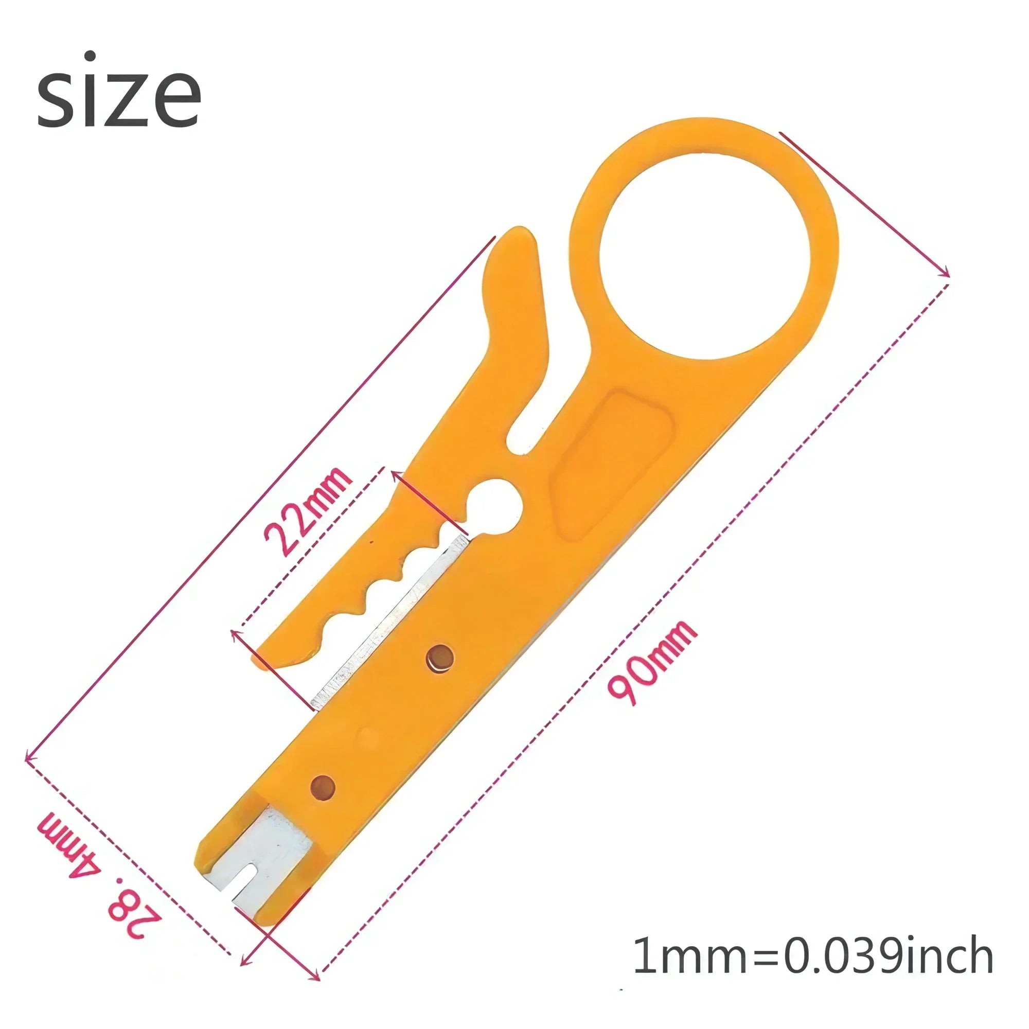 STONEGO 1PC Portable Wire Stripper and Network Cable Crimping Pliers Dual Function Tool for Ethernet Cables and Wires