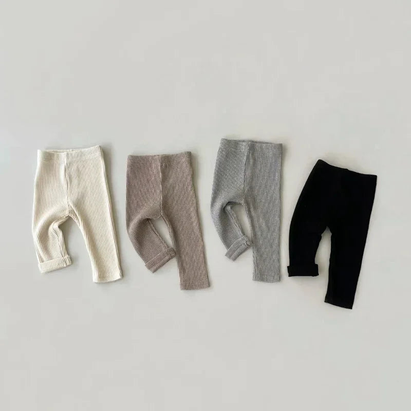 Baby Simple Solid Leggings Girls All-match