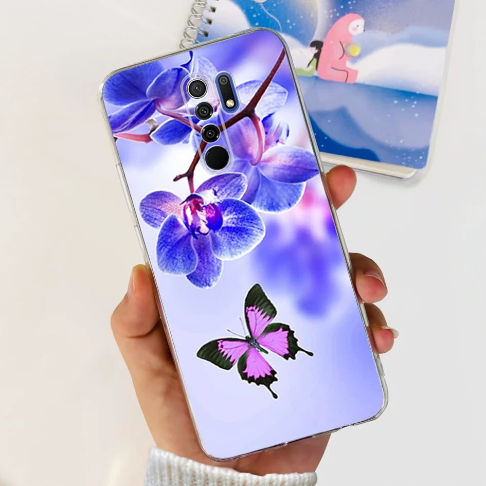 For Xiaomi Redmi 9 Prime Case Fashion Marble Soft Silicone Transparent Phone Back Cover For Xiaomi Redmi 9 Bumper on Redmi9 Capa