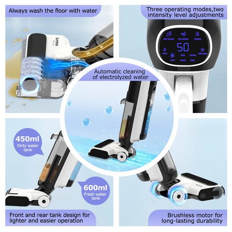 Washing Vacuum Cleaner Dry Wet Cleaner Wireless