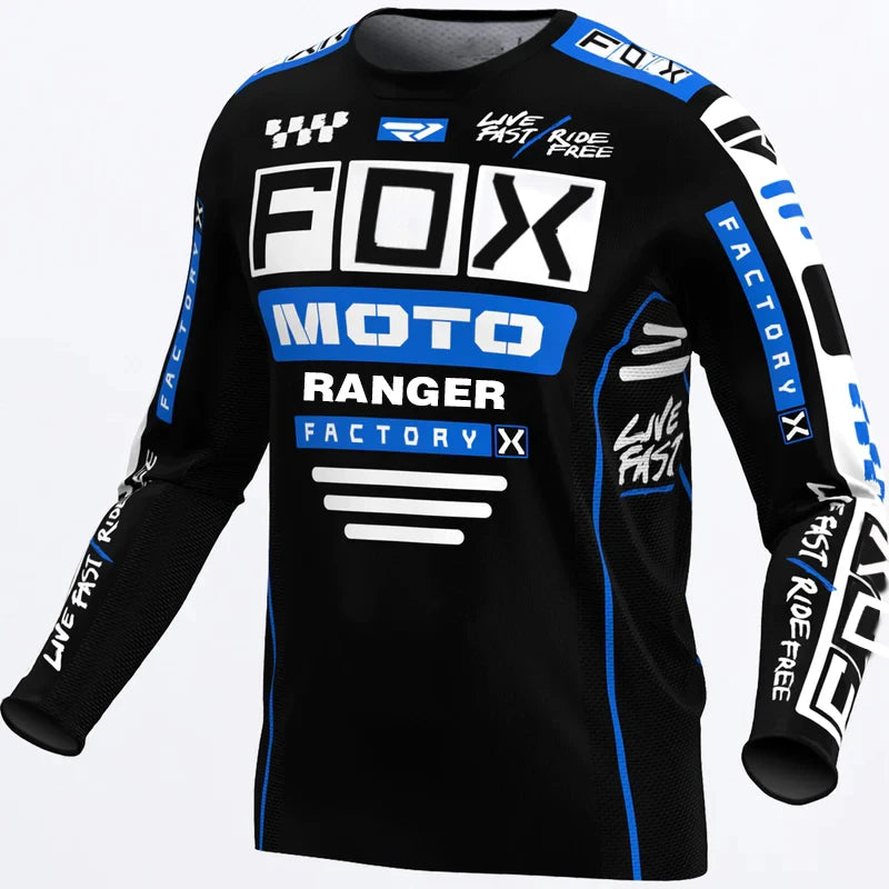 2024 Racing Downhill Jersey Mountain Bike Motorcycle Cycling Crossmax Shirt Ciclismo Clothes for Men MTB Jersey MX Ranger Fox DH