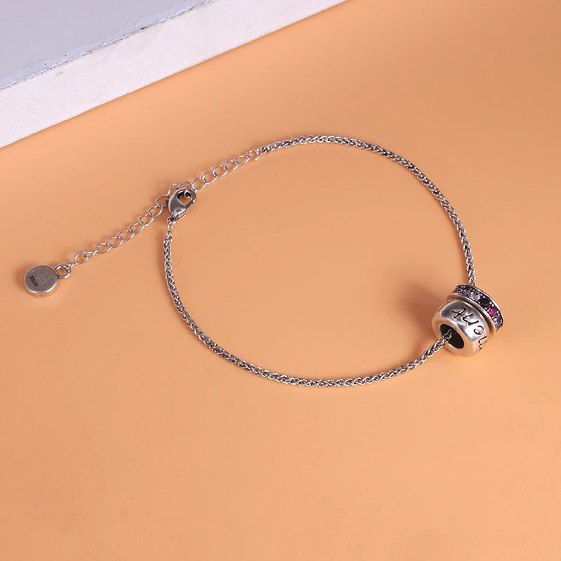 VENTFILLE 925 Sterling Silver Pearls Bamboo Knots Bracelet for Women Girl Simple Korean Jewelry Birthday Gift Dropshipping