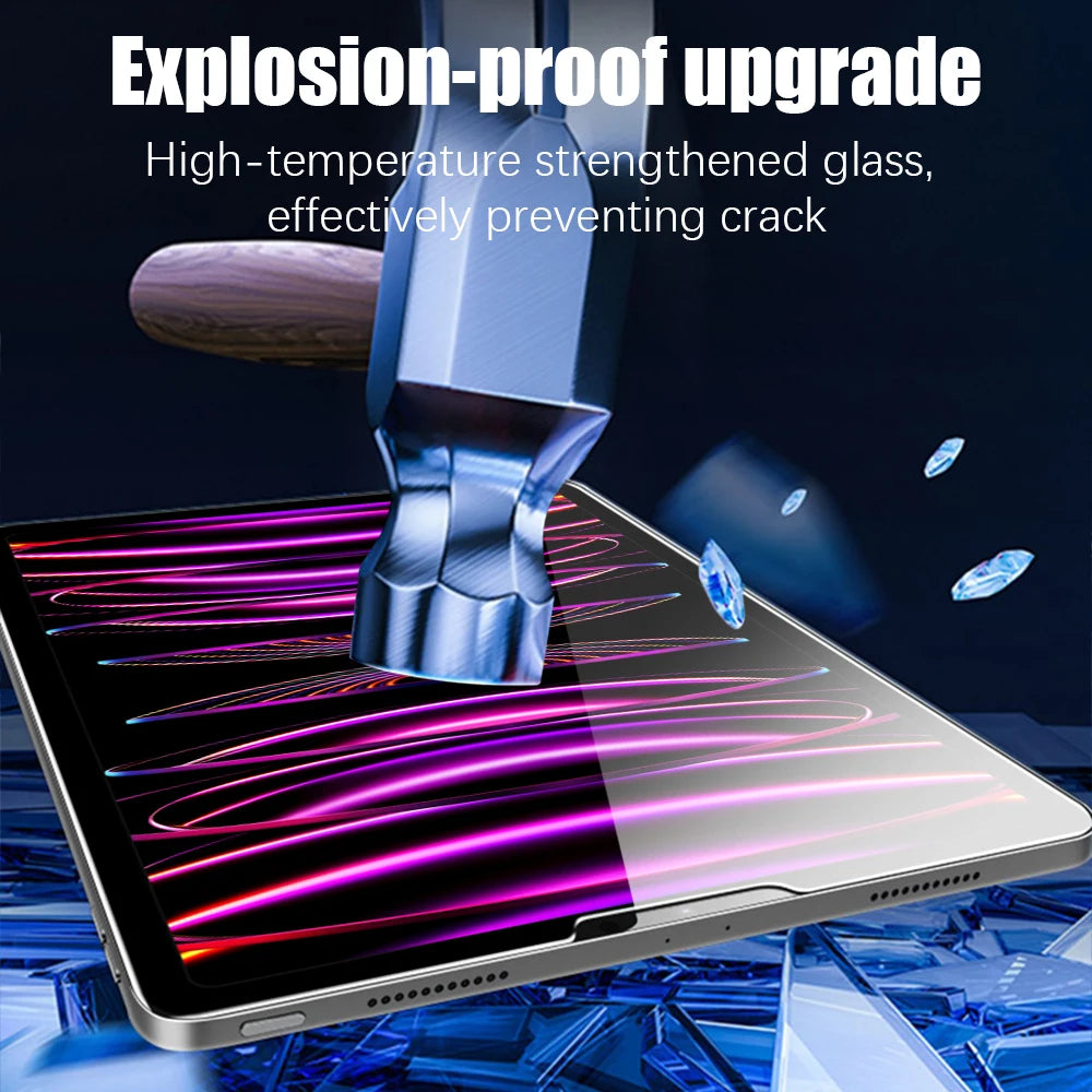 Tempered Glass For iPad Pro 11 4th 12.9 6th 12 9 Air 5 4 Screen Protector For iPad 10 10th 9th Gen Mini 6 10.2 2022 Accessories