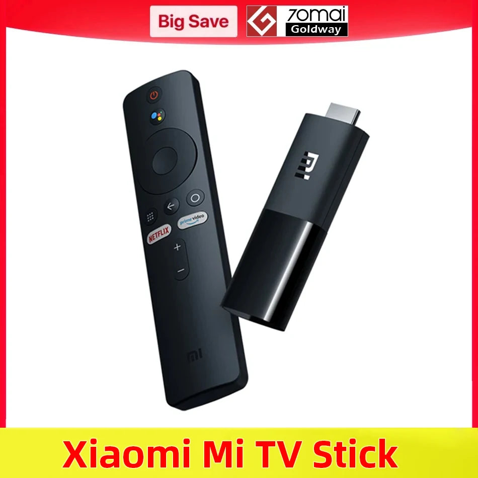 Xiaomi Mi TV Stick Original EU Version Android TV 9.0 Smart Mini TV 1GB RAM 8GB ROM Bluetooth 4.2 Dongle Wifi Google Assistant