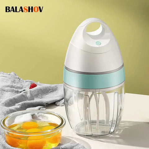 Electric Milk Frother Whipped Cream Mixer USB Rechargeable