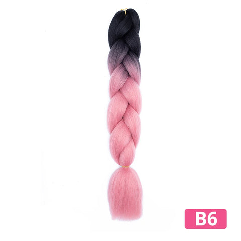 Colorful Hair for Braids Synthetic Braiding Hair Extensions for Girls Jumbo Braid Hair for Crochet Box Expression Braiding Hair