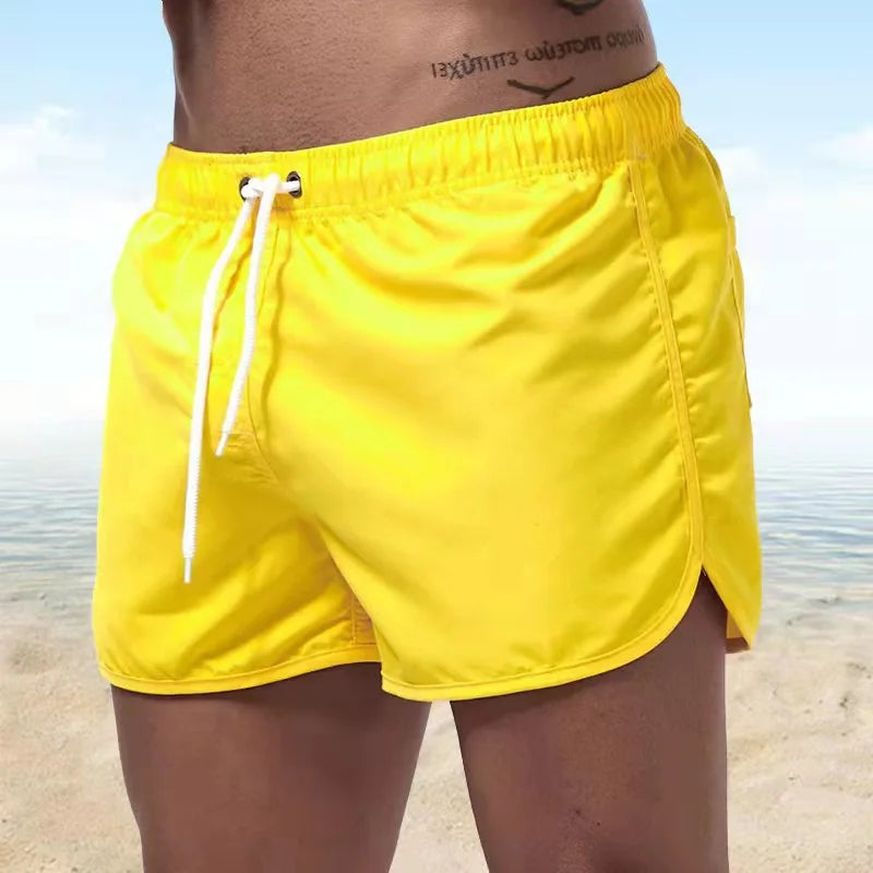 2024 Men's Swim Shorts Summer Colorful Swimwear Man Swimsuit Swimming Trunks Sexy Beach Shorts Surf Board Male Clothing Pants