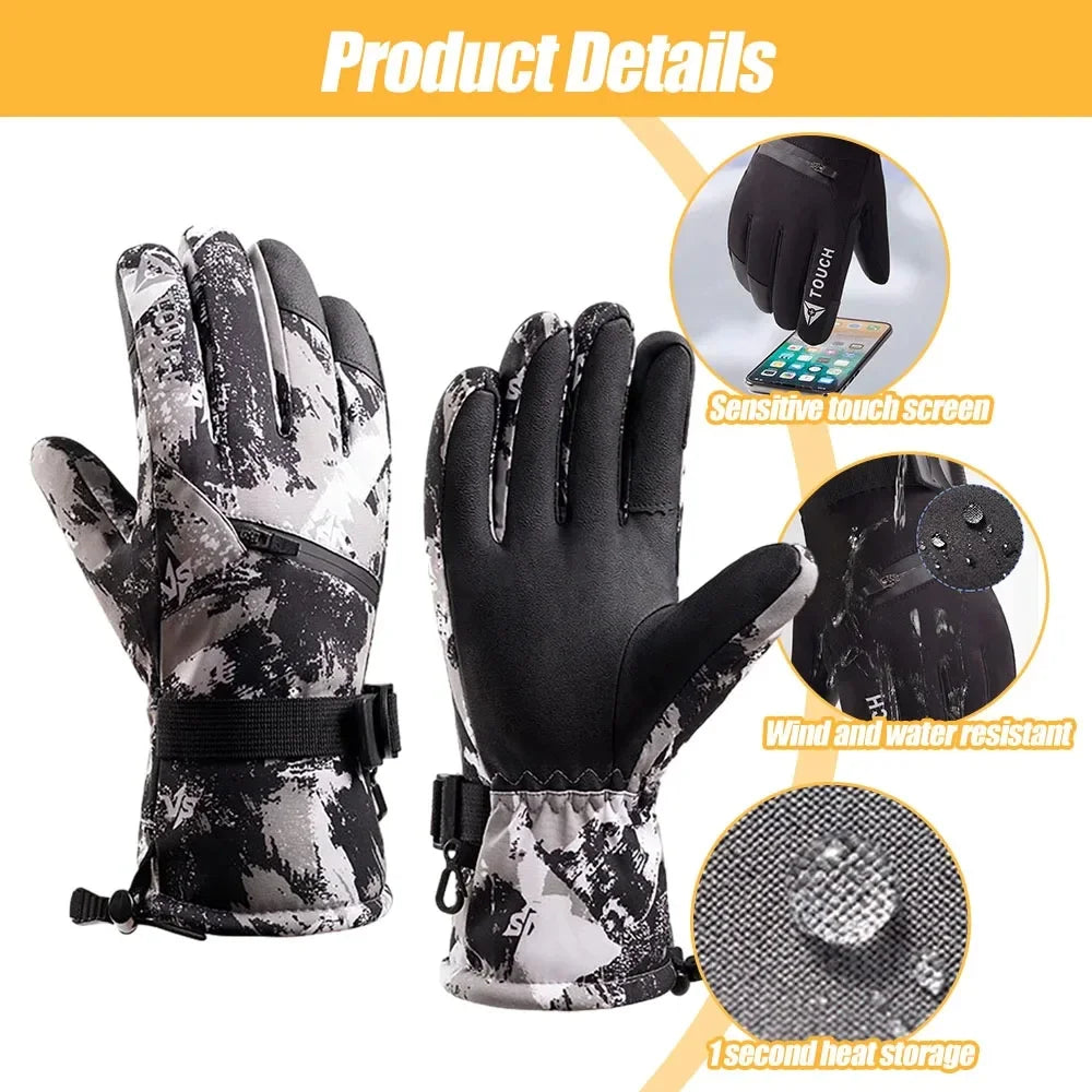 Windproof Riding Hiking Skiing Skateboard Snowboard Gloves