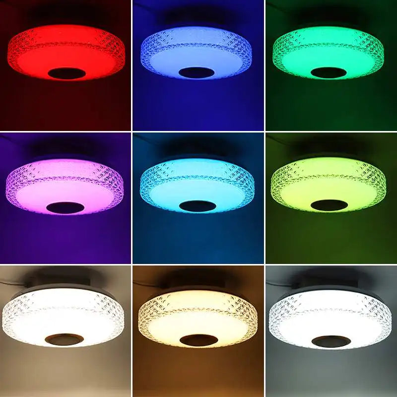 LED Ceiling Light RGB Lighting Music Lamps