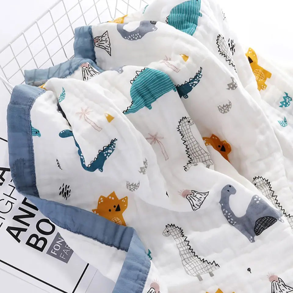 Wrap Soft Absorbent Newborn Swaddle Blankets Cartoon Baby Bath Towel