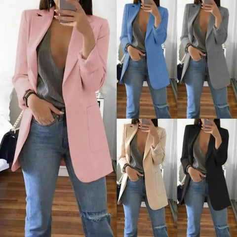 European And American Women Blazer Fashion Casual Suit Slim Fit