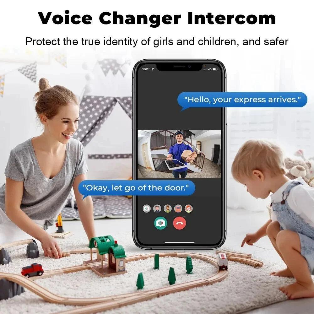 Wireless Night Vision Smart Home Security Intercom Voice