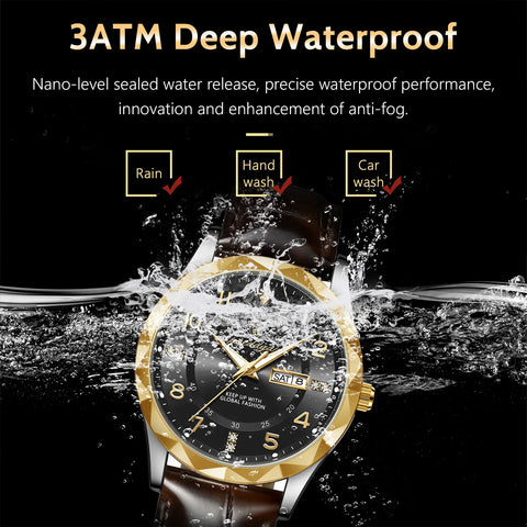 Sport Quartz Leather Man Watch