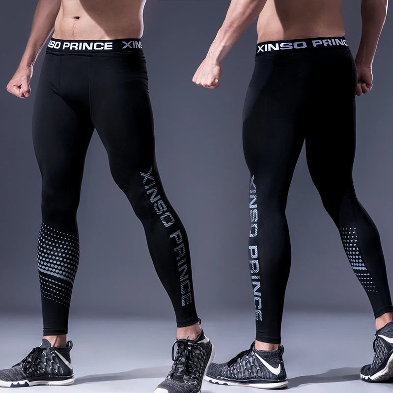 Mens Tight Gym Compression Pants Quick Dry