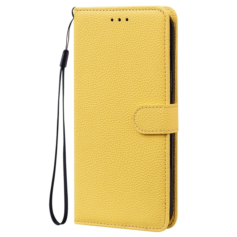 Flip Case for Samsung Galaxy S22 S21 S20 S10 S9 S8 Plus Lychee Pattern PU Leather Wallet Case for Galaxy S20FE S21FE S22 Ultra