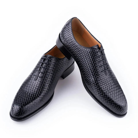 Men Dress Shoes  Formal Office Oxford Wedding Party Matches Suit Zapatos De Hombre High Grade Genuine Leather handmade Man shoes